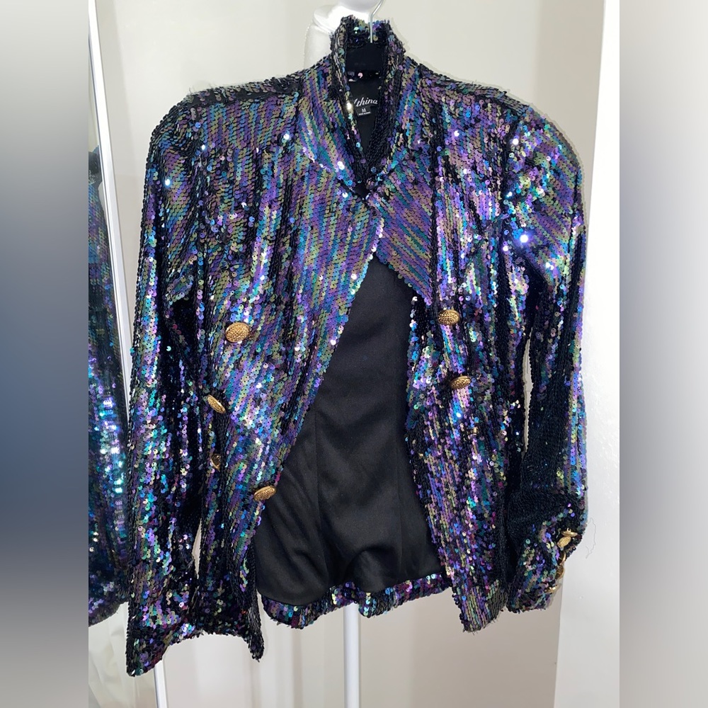 Sequined blazer, sparkly blazer, club blazer